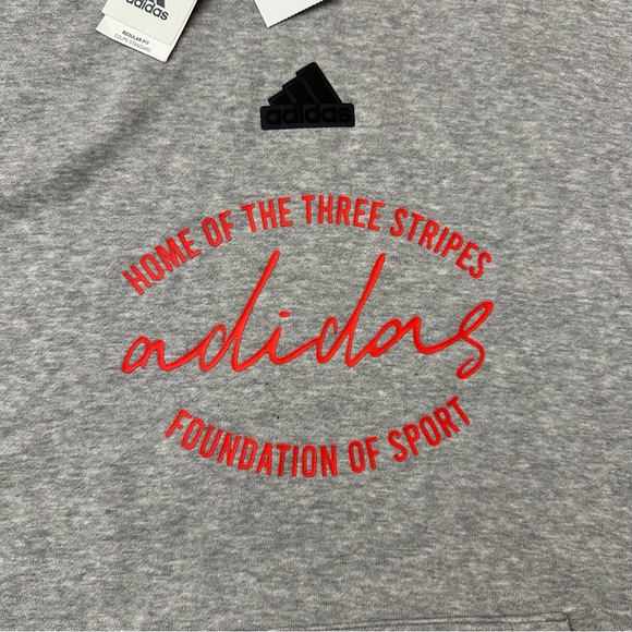 Adidas Hoodie Multi Sport Hooded Sweatshirt Work Out Men’s Size S Gray - Picture 2 of 11